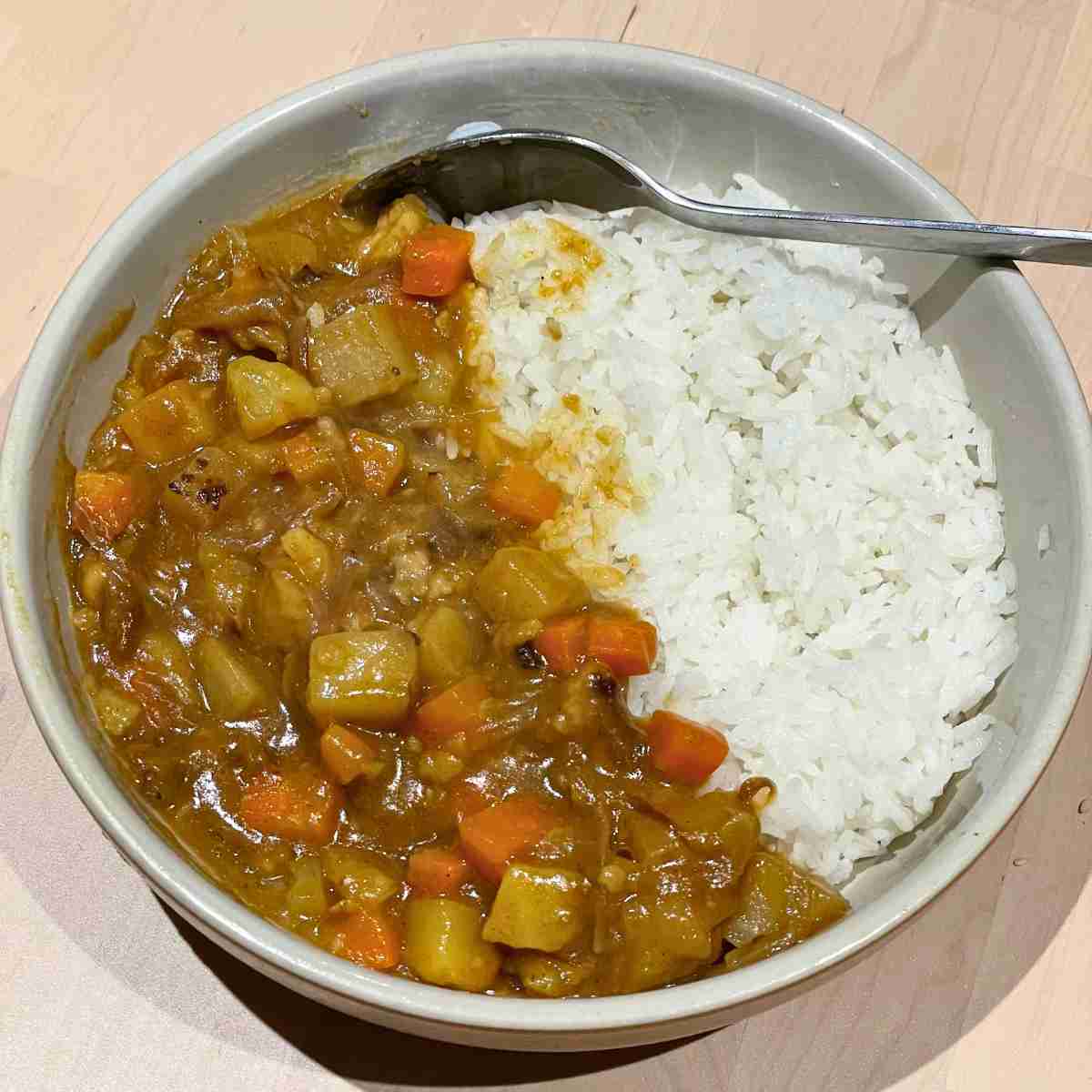 Pan seared daikon curry