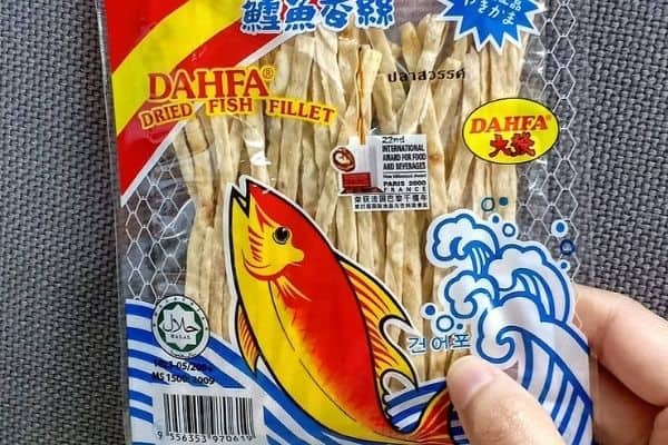 Weird asian snack dried fish