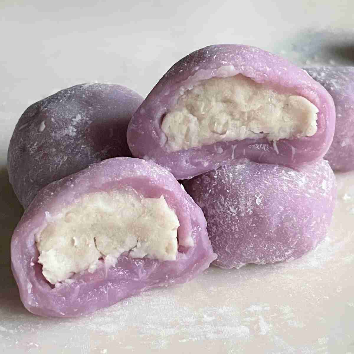 easy purple taro mochi recipe
