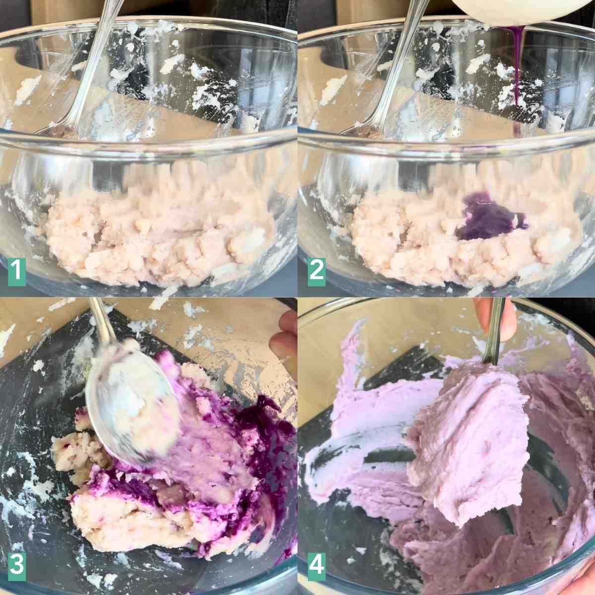 How to make purple taro paste