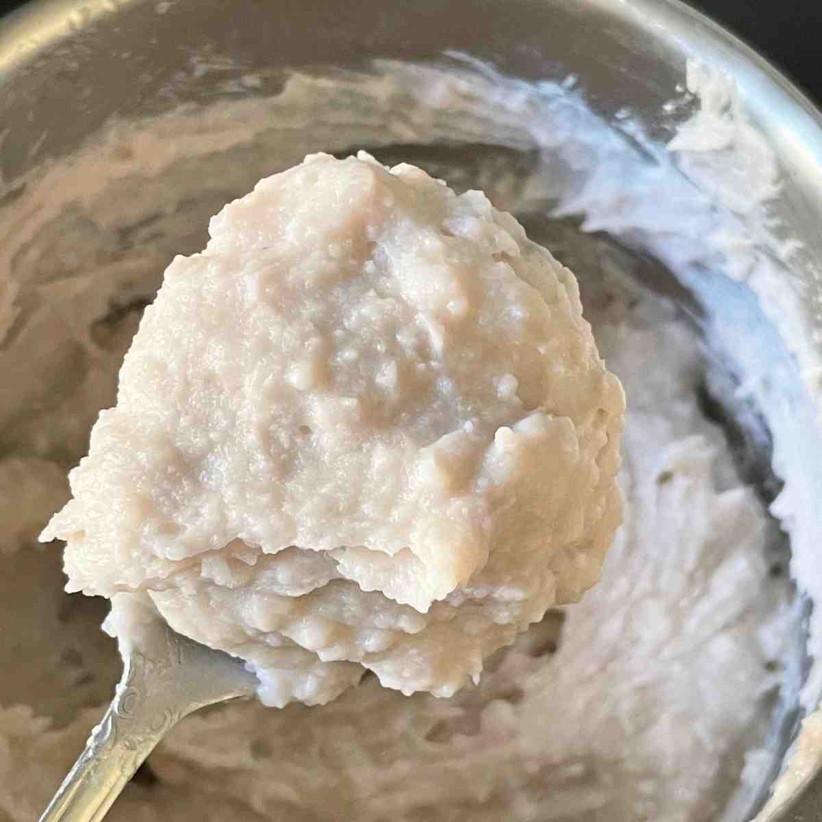 how to get a chunkier taro paste