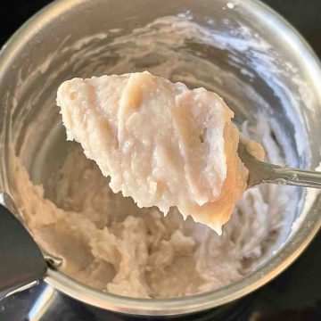 how to get a smooth taro paste