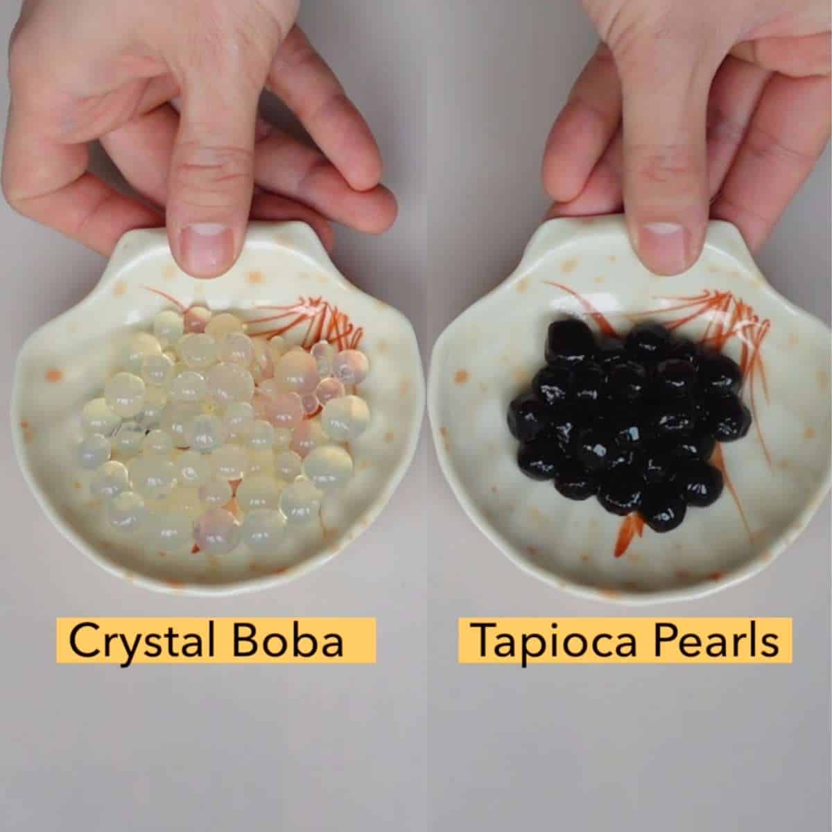 Crystal boba vs tapioca pearls
