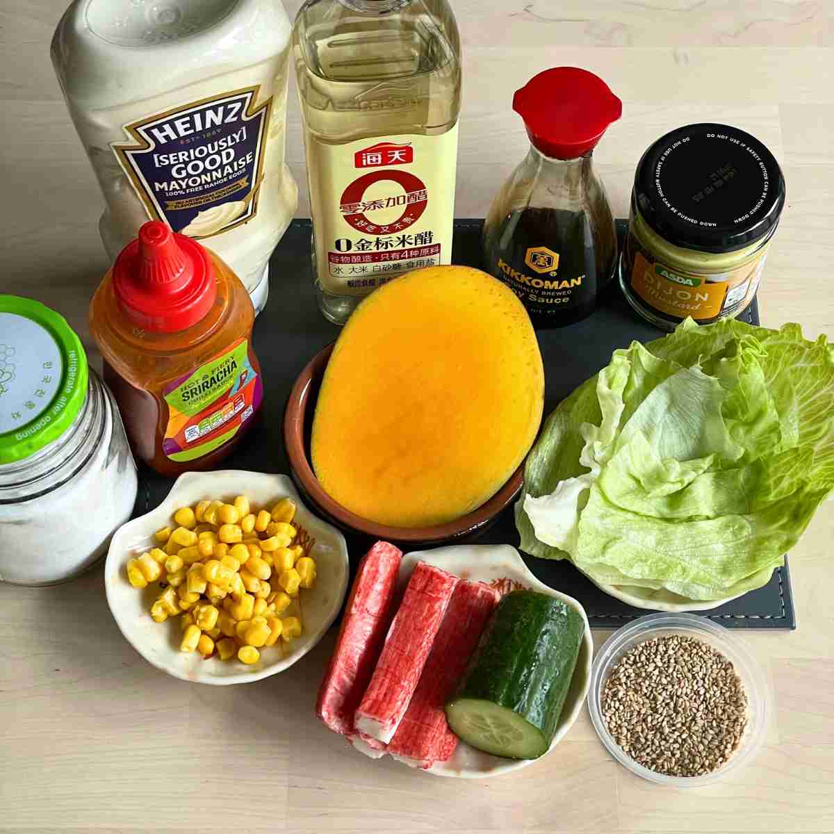 Kani salad ingredients