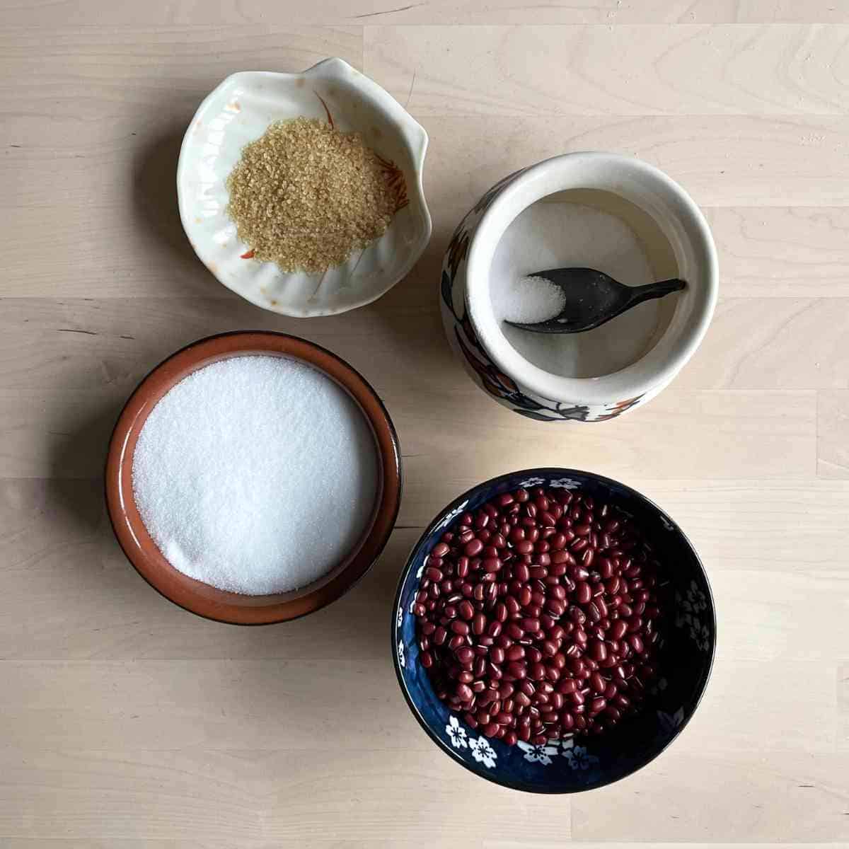 Anko red bean paste ingredients