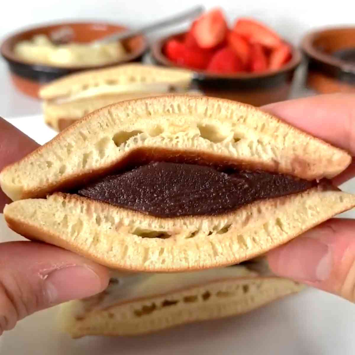 dorayaki with red bean filling