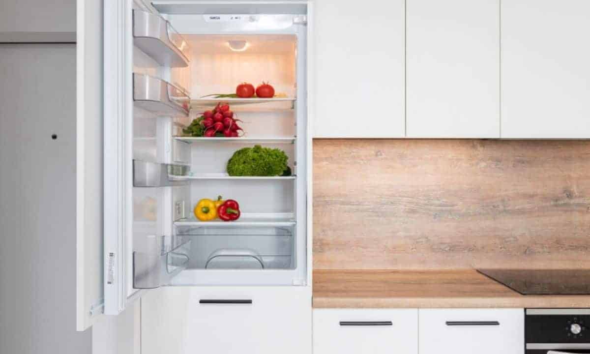 A clear and clean fridge