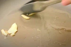 Melt butter on the skillet
