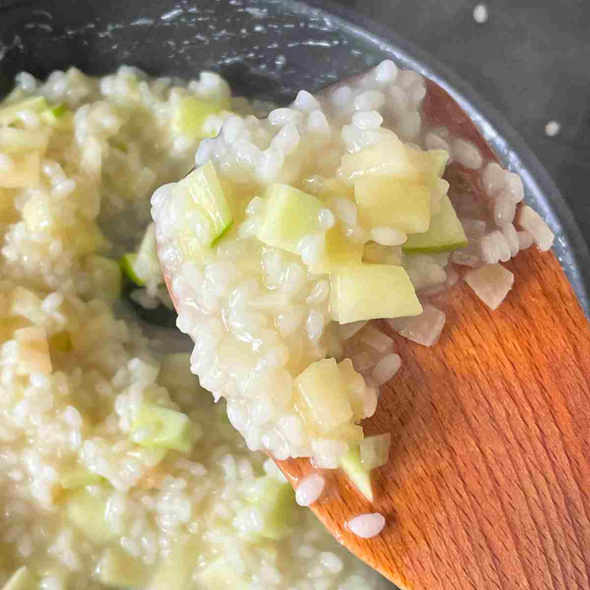 apple risotto creamy not too wet