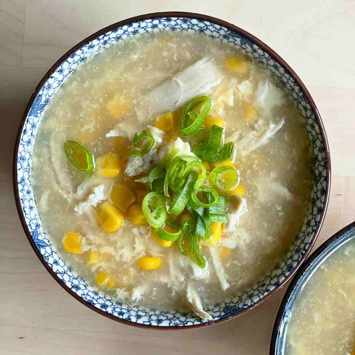 homemade chicken and sweetcorn soup recipe