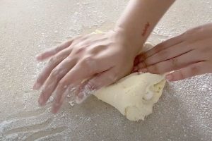 Knead the dough until smooth