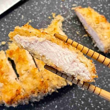 Chicken katsu slices