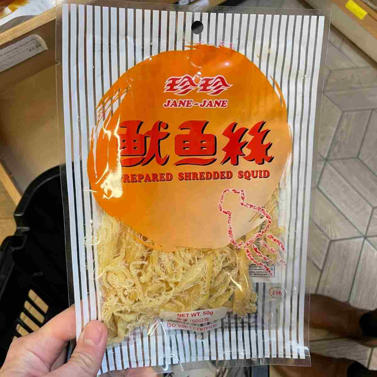 chinese dried shredded squid