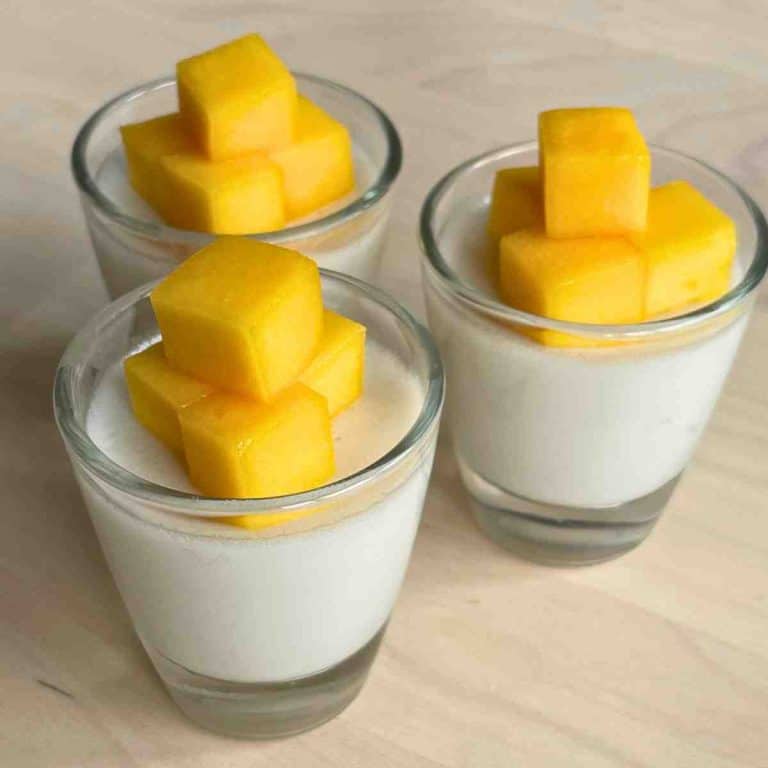 easy coconut jelly recipe pudding with mango