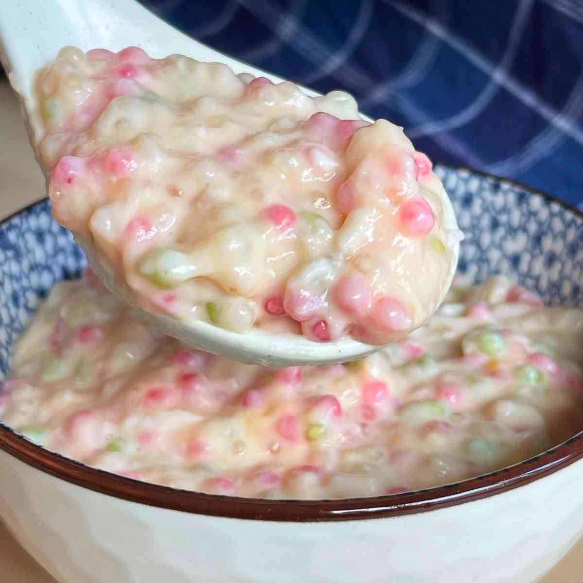 colourful tapioca pudding recipe