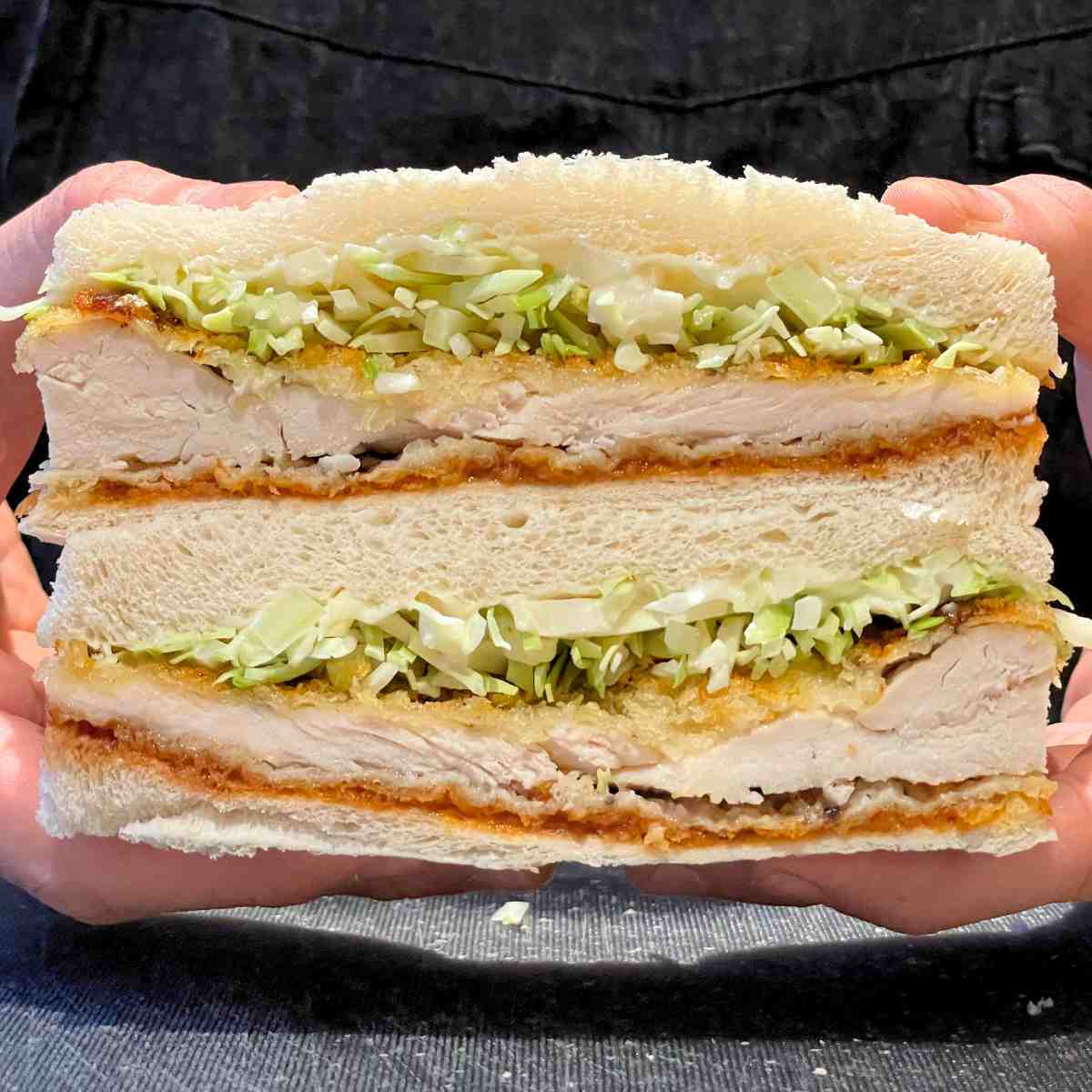 Japanese fried chicken cutlet sandwich
