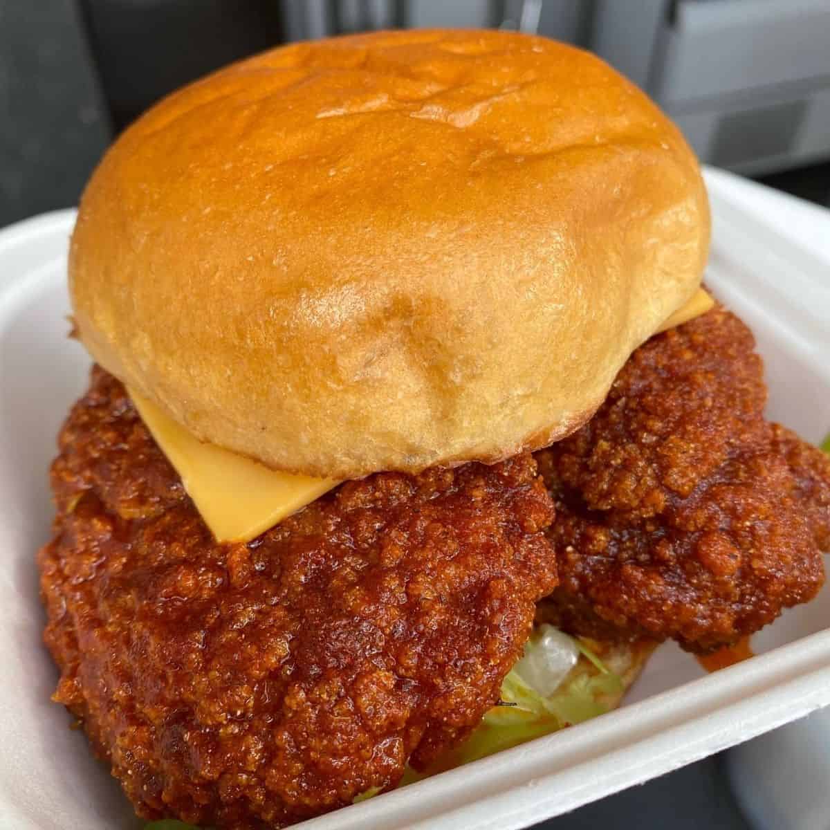 halal burger london spicy fried chicken with cheese