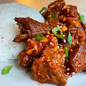 lamb capital spare ribs peking style with rice