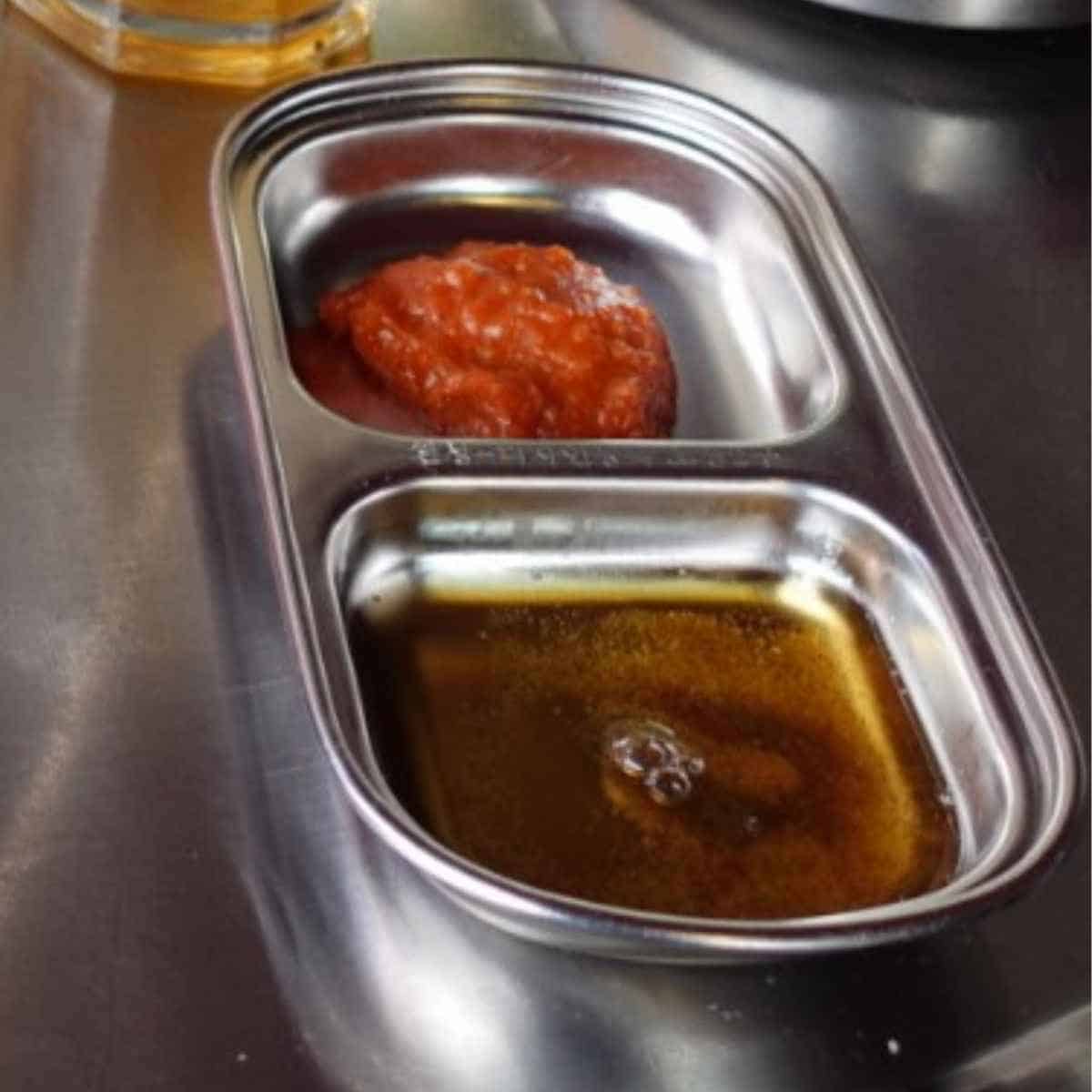 Kbbq dipping sauces sesame oil