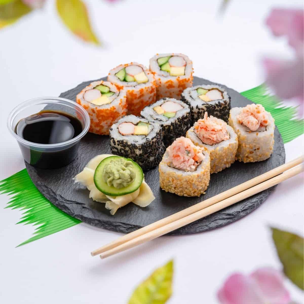 most popular Japanese food sushi