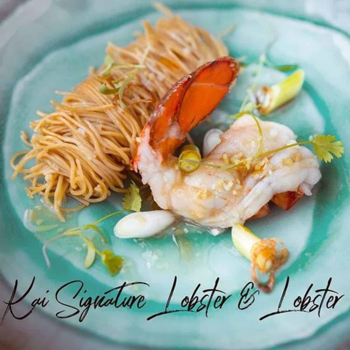 Lobster with ginger and spring onions