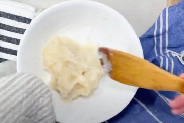 Mix hot dough with spoon before microwaving again