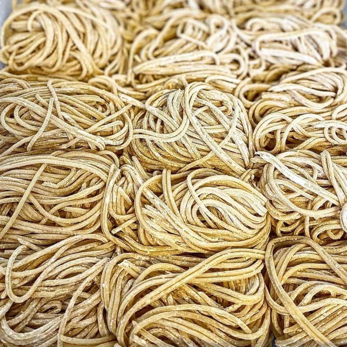 Nothing beats handmade long life noodles