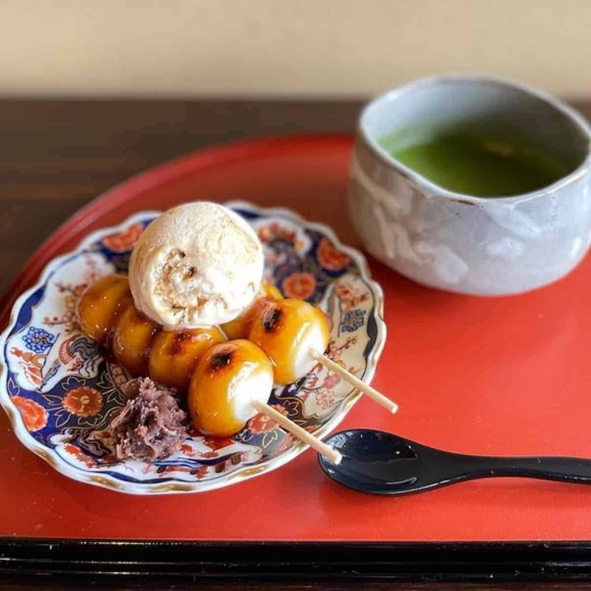 japanese dumplings with ice cream