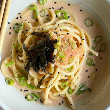 easy Mentaiko pasta recipe without cream