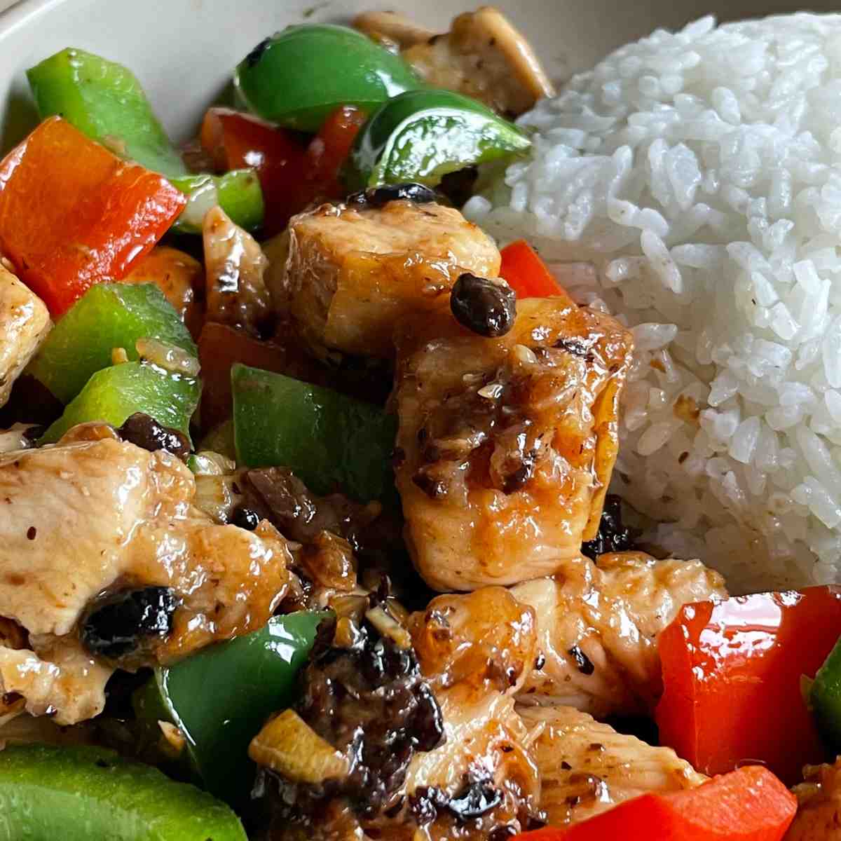 Chinese chicken in black bean sauce recipe