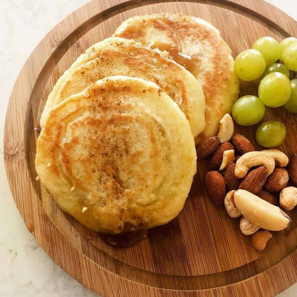 Korean sweet pancake on plate
