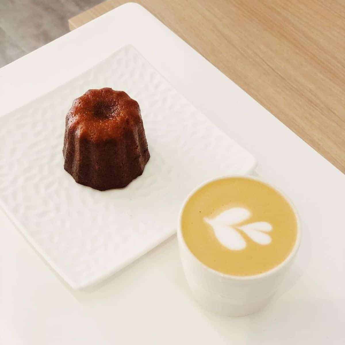 caneles and coffee The Community Coffee