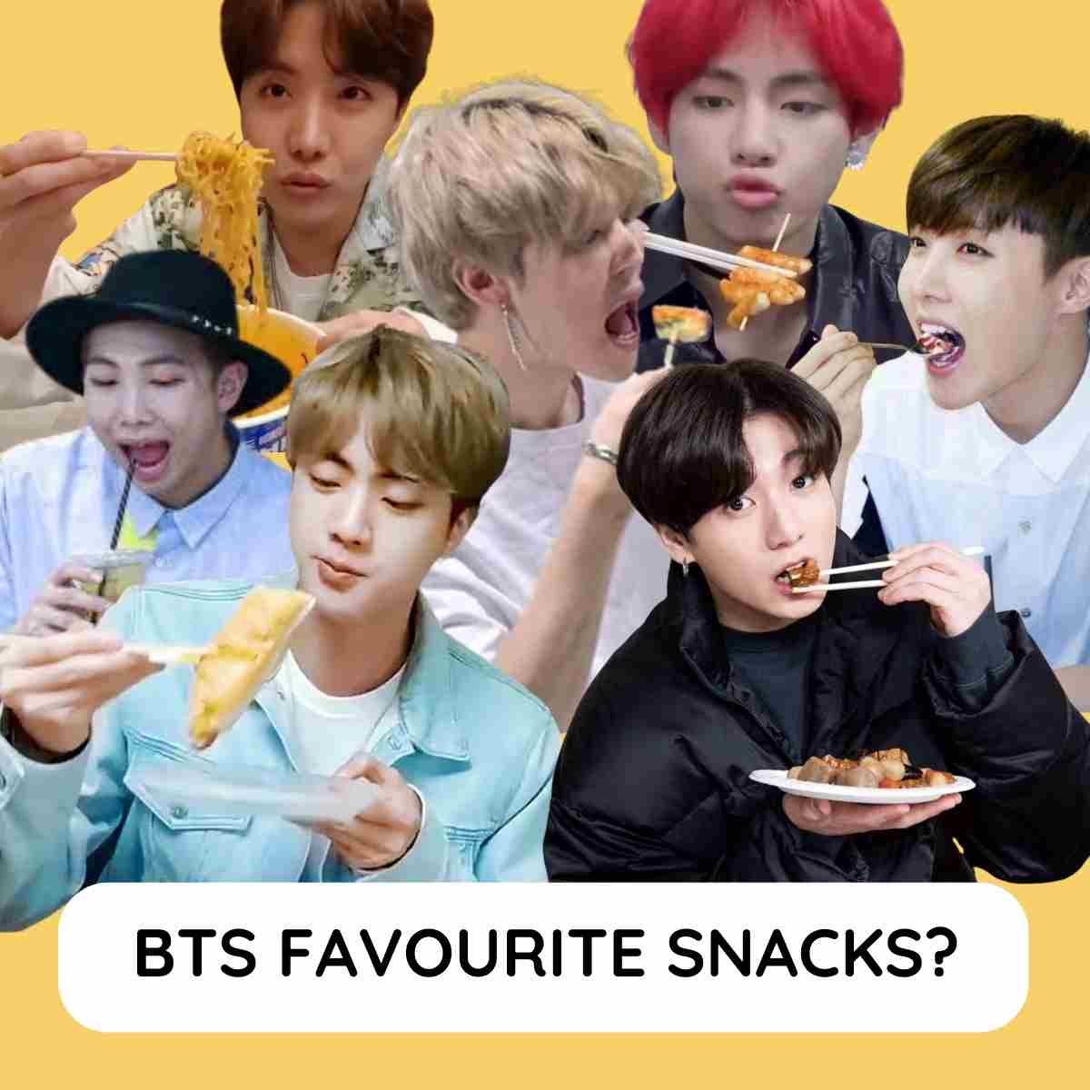 BTS favourite snack list