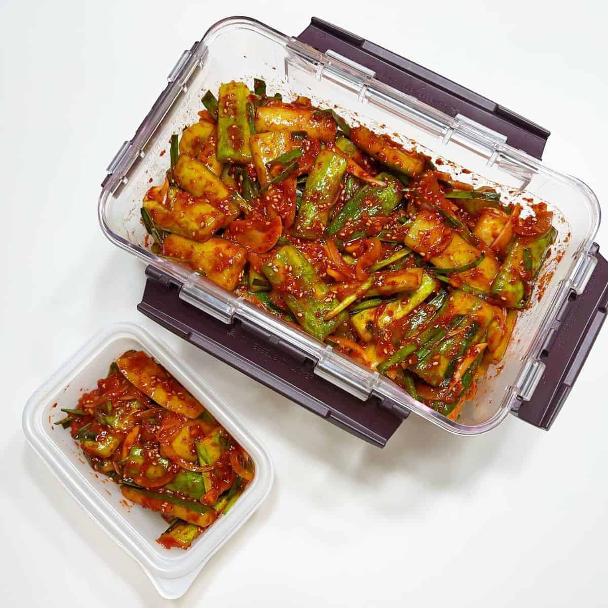 cucumber kimchi container