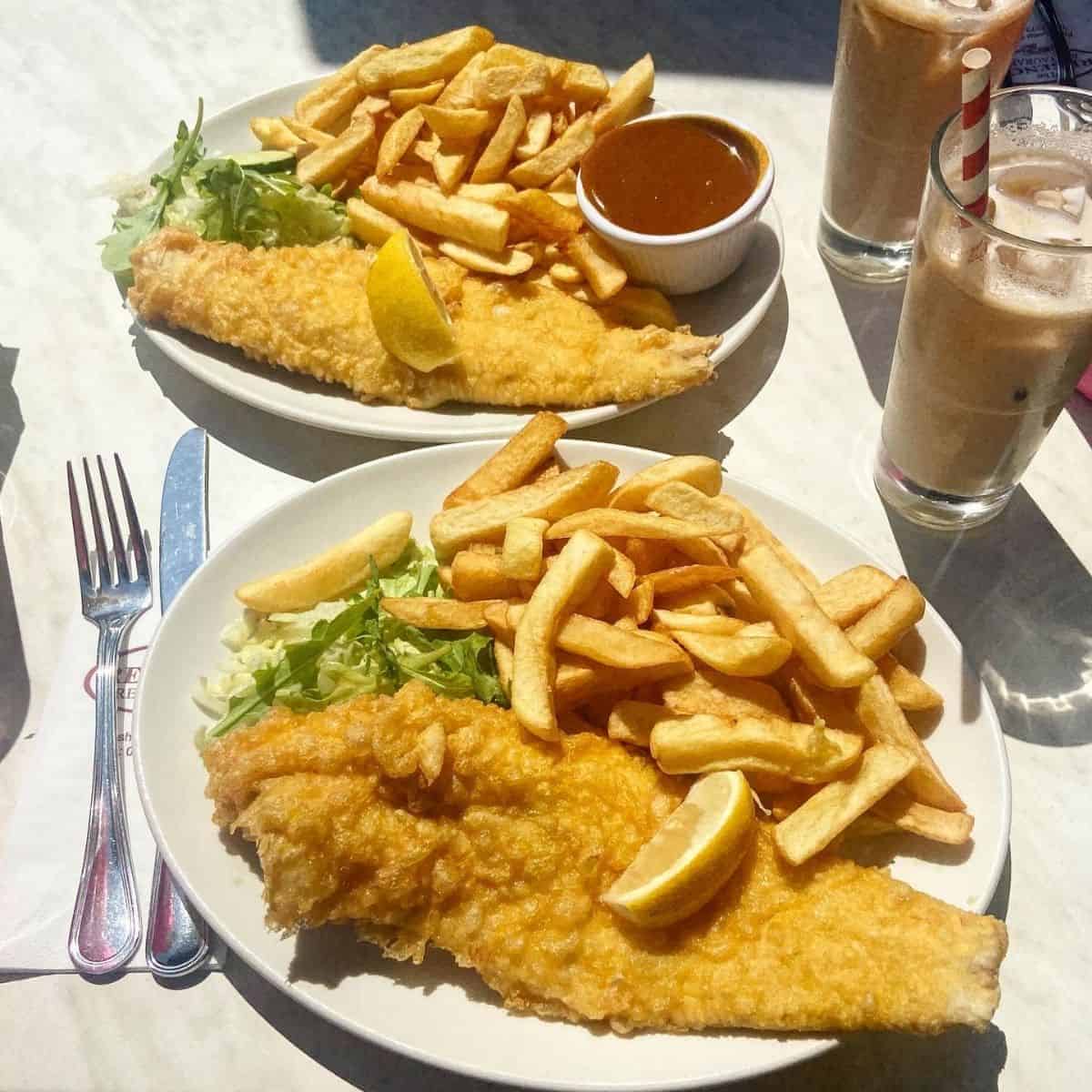 fried haddock and chips Regency Restaurant 