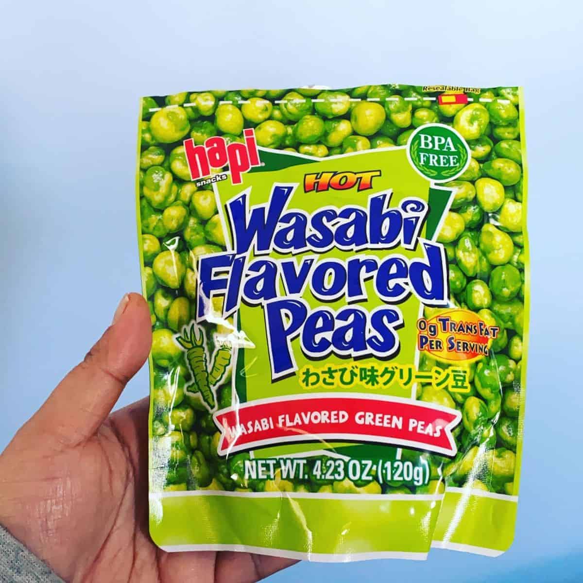 popular vegan japanese snack wasabi peas