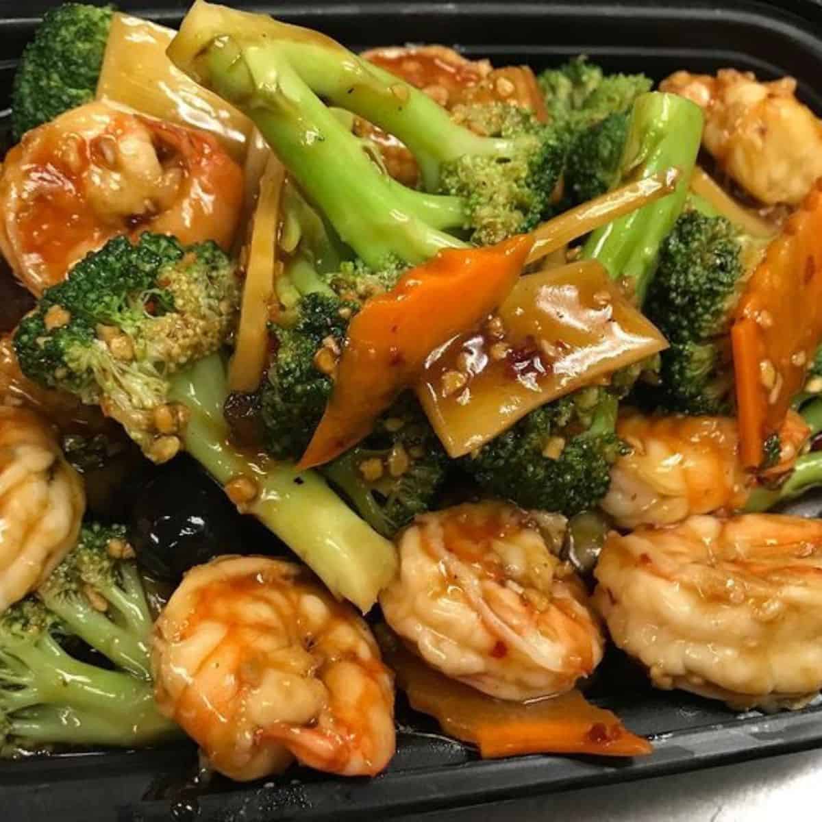 jumbo shrimp Chinese dish