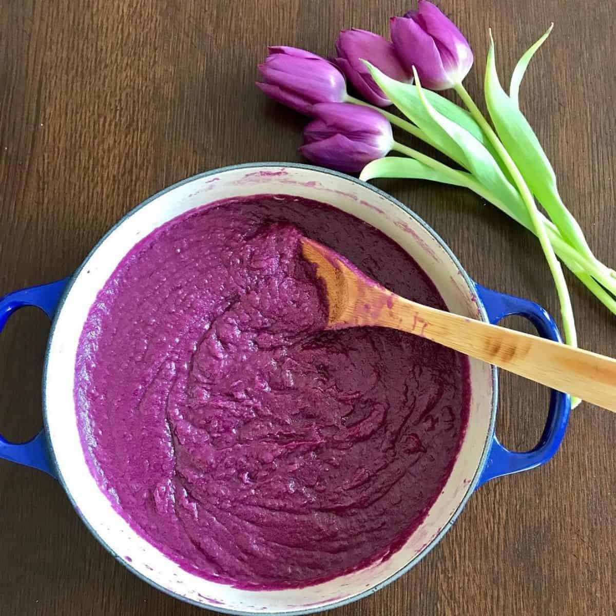purple halaya paste