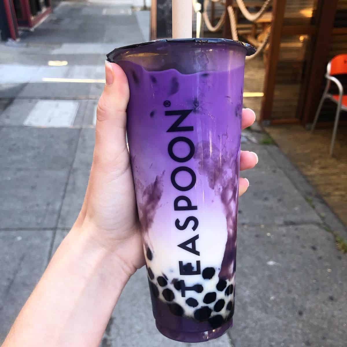ube boba purple drink