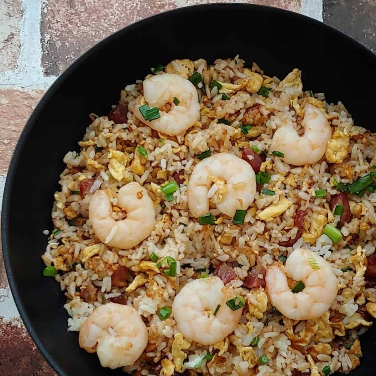 Chinese Fried rice in pan