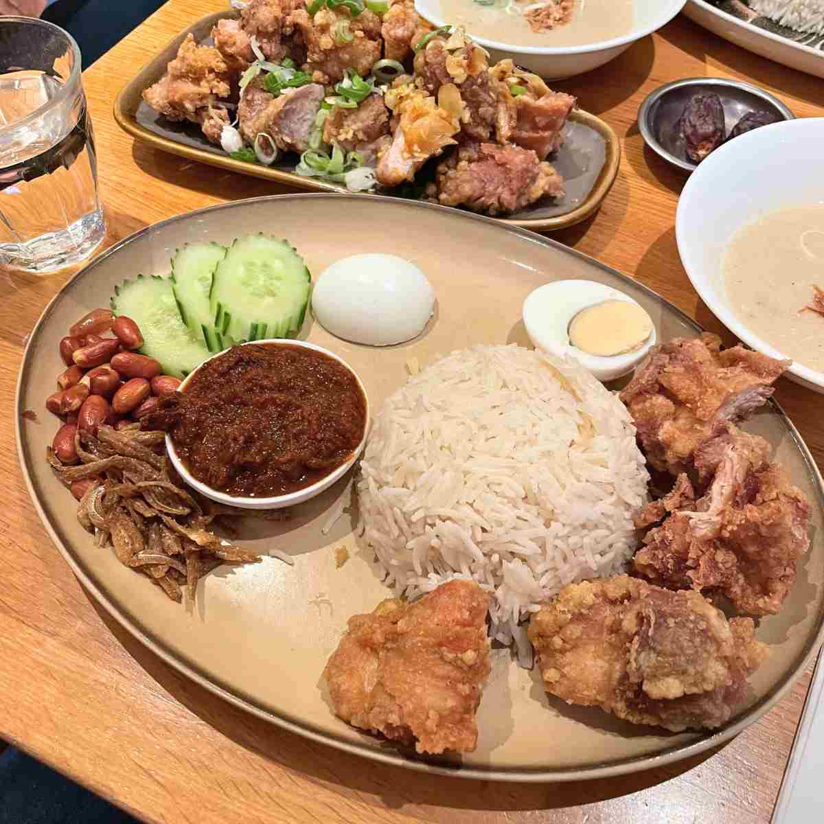 Malaysian halal food nasi lemak tukdin