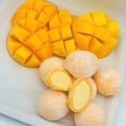 Mango Mochi Recipe (Fruit, Mango Cream or Ice Cream Filling)