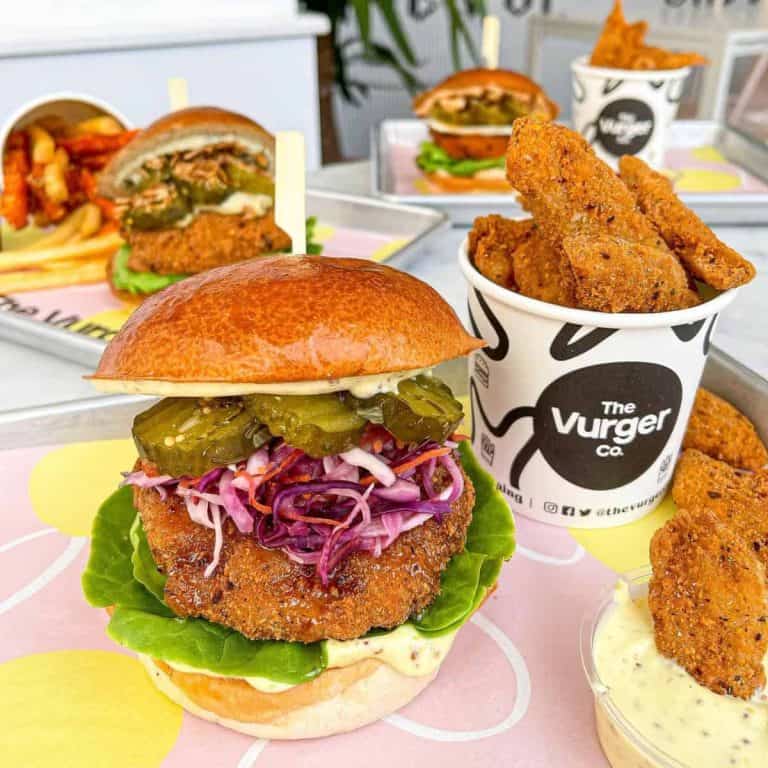 best vegan restaurants in Brighton plant based chicken burger Vurger
