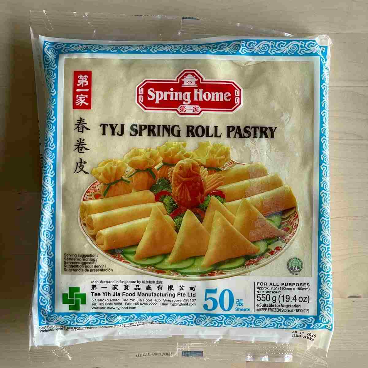 7.5 inches spring roll wrapper