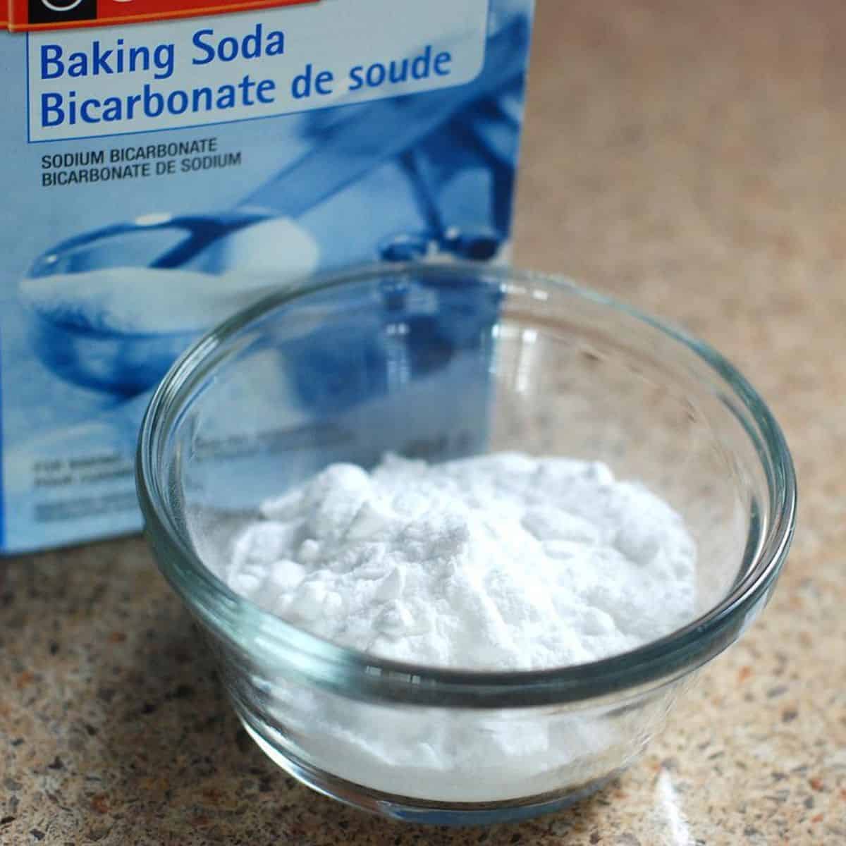 baking soda in a bowl