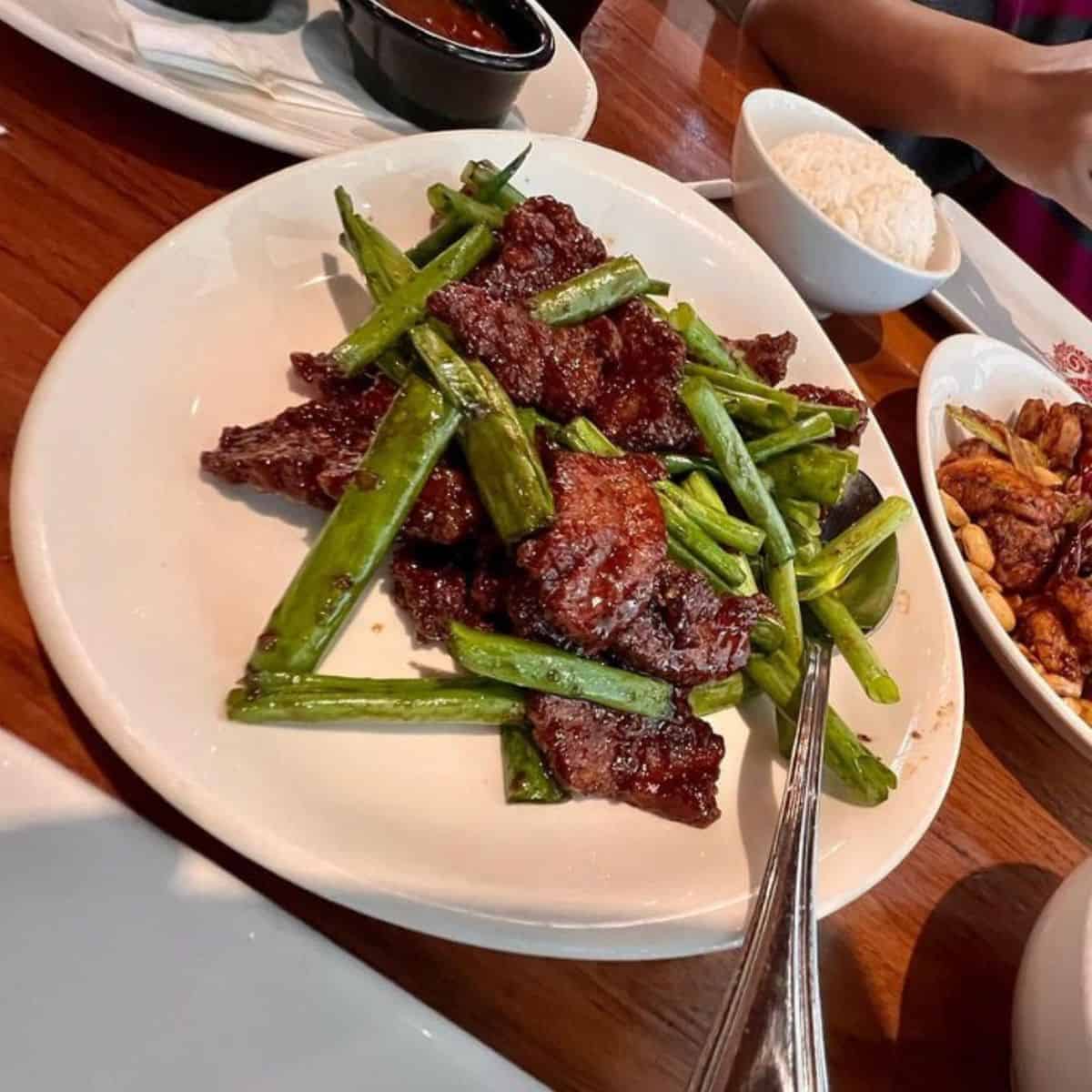 Mongolian beef at PF Changs