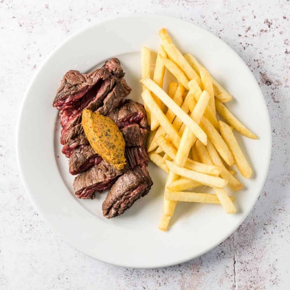 Steak frites The Laundry Brixton restaurant