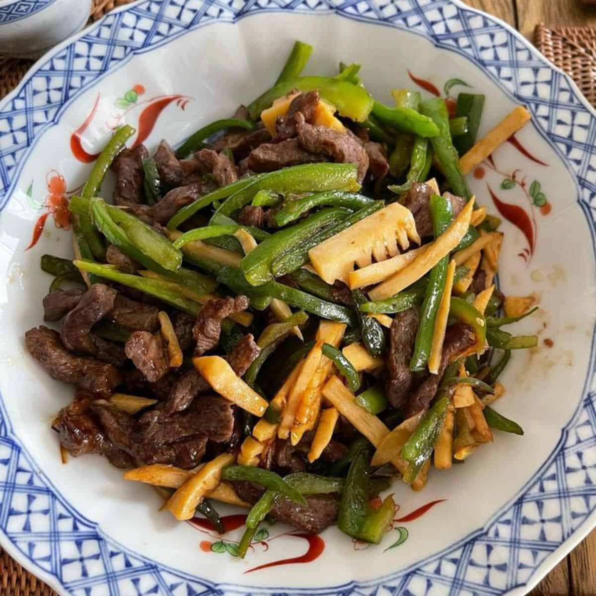 Traditional Chinese pepper steak