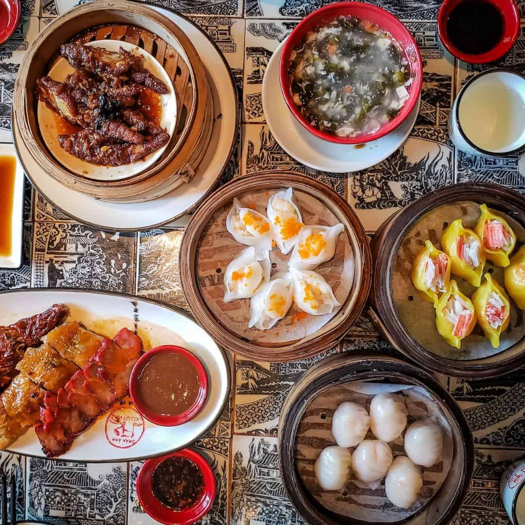 Best U.S. Cities To Eat Asian Food dim sum on the table in restaurant