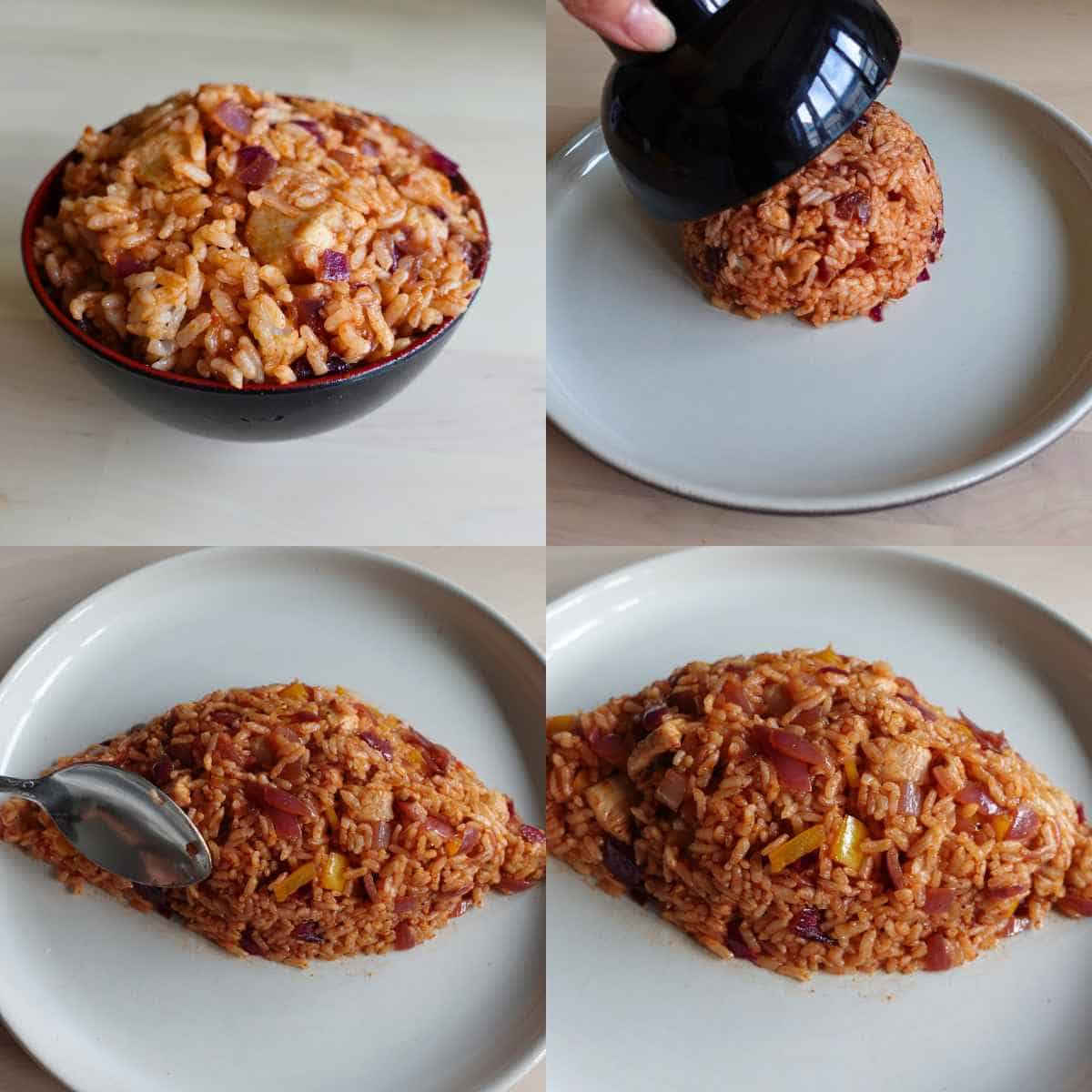 oval shape for ketchup omurice no tools